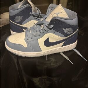 Jordan Sneakers in Light Blue and White